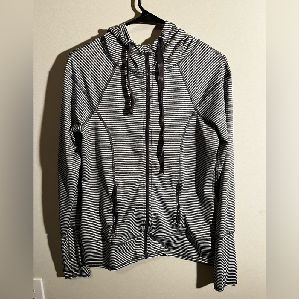 Striped Black and White Women's Jacket